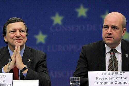 Barroso und Reinfeldt: Auf dem EU-Sondergipfel droht eine heftige Personaldebatte.