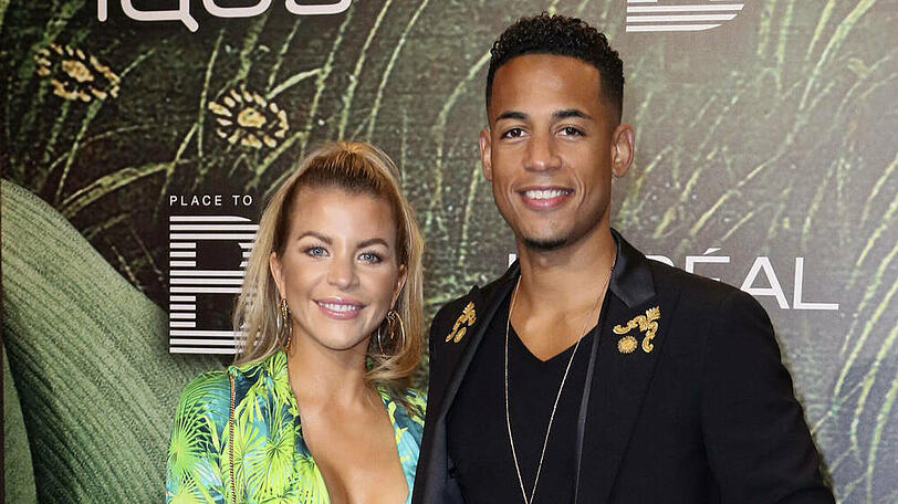 Dennis Aogo mit Ehefrau Ina in Berlin