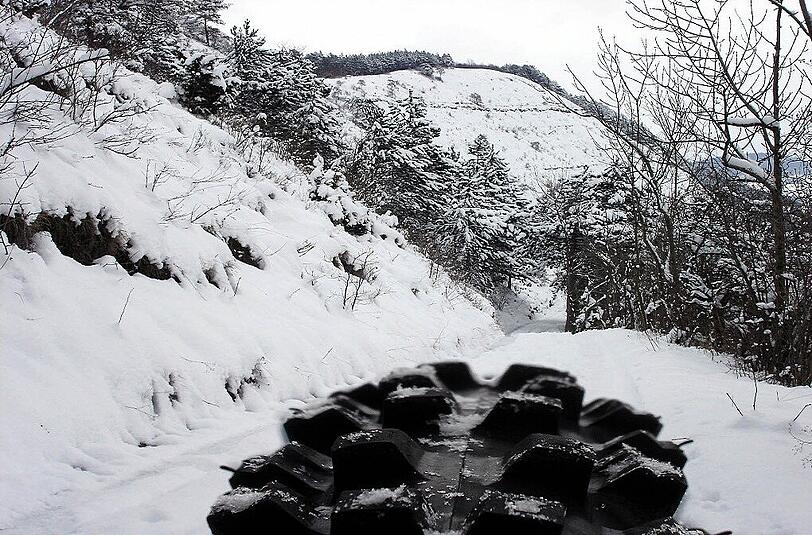 Mountainbiken im Schnee ist etwas Besonderes.