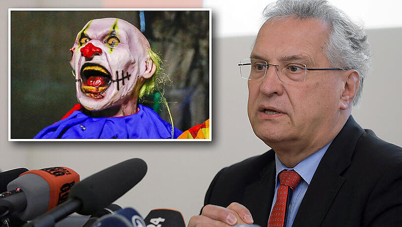 Will Grusel-Clowns hart bestrafen: Joachim Herrmann Will Grusel-Clowns hart bestrafen: Joachim Herrmann