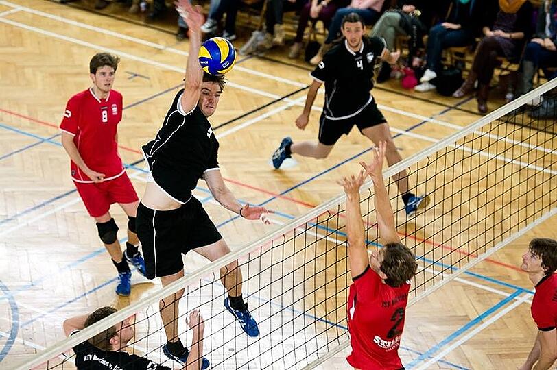 Gut gestartet: Die Volleyballer des MTV München.