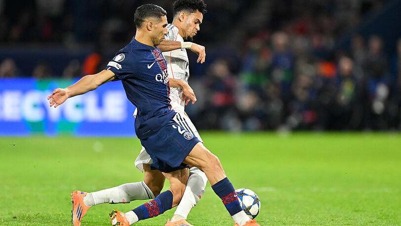 Im ersten Vergleich in dieser Saison erzielte D&iacute;az einen Doppelpack und sah f&uuml;r ein Foul gegen Hakimi rot.