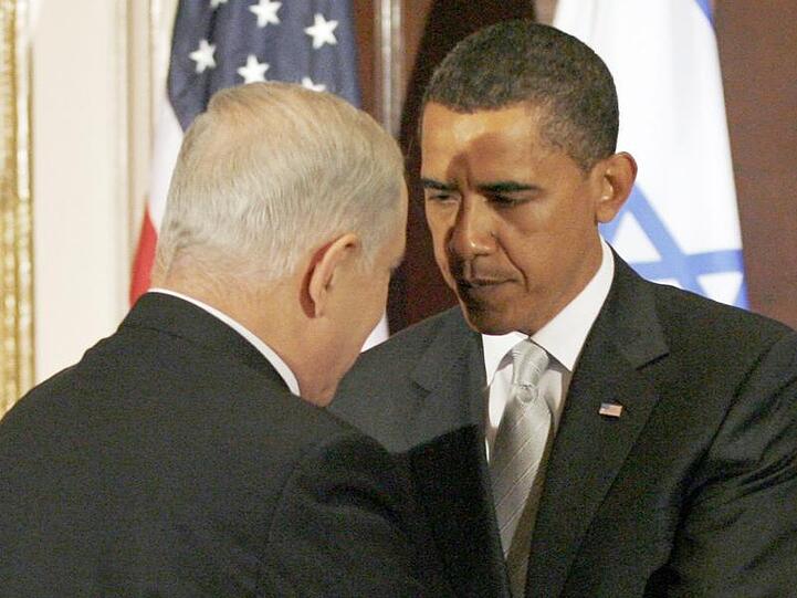 Israels Regierungschef Netanjahu zusammen mit US-Präsident Barack Obama