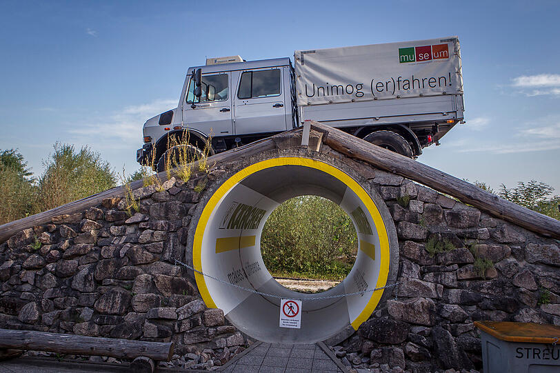 Eine Legende auf Rädern erfahren: Am Unimog-Museum Gaggenau lässt sich die 70 Jahre währende Geschichte des Unimog hautnah erleben.