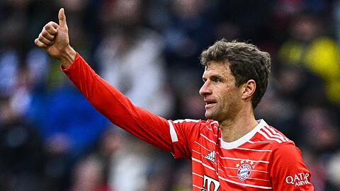 Wieder ein Doppelpack für die Bayern: Thomas Müller.
