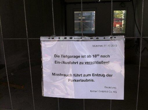 ... die neue Tiefgarage.