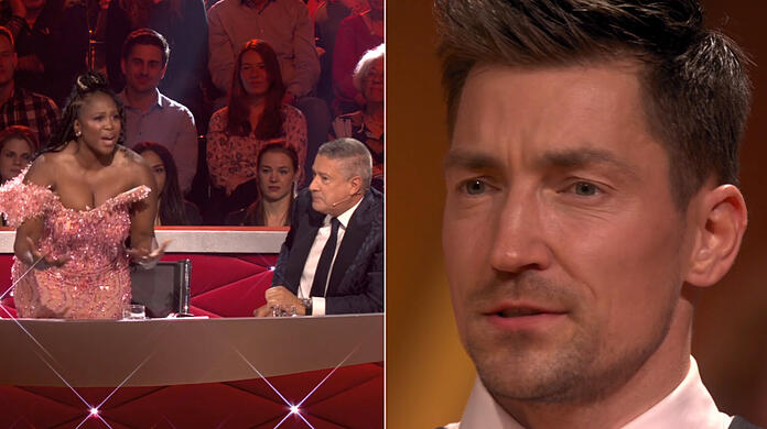Motsi Mabuse springt vom Jury-Stuhl auf und geigt Philipp Boy die Meinung. Tränen schießen in seine Augen