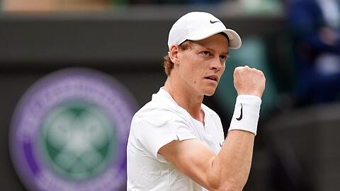 Steht im Viertelfinale von Wimbledon: Der Italiener Jannik Sinner.