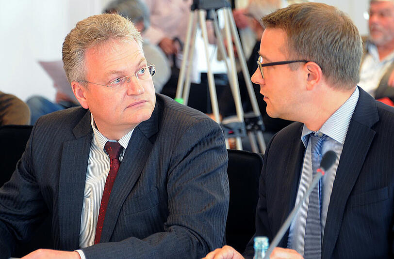 Jörg Marks (links) wird neuer Technik-Chef beim Berliner Großflughafen BER.