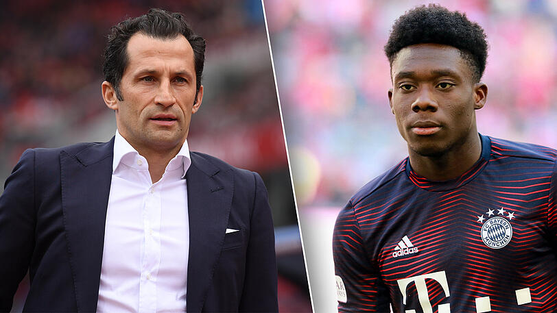 Hasan Salihamidzic (l.) holte Alphonso Davies von den Vancouver Whitecaps.