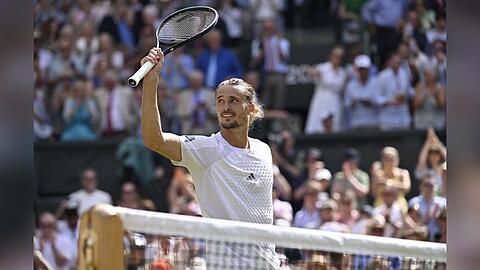Alexander Zverev spielt am Sonntag im Wimbledon-Finale gegen Jannik Sinner.