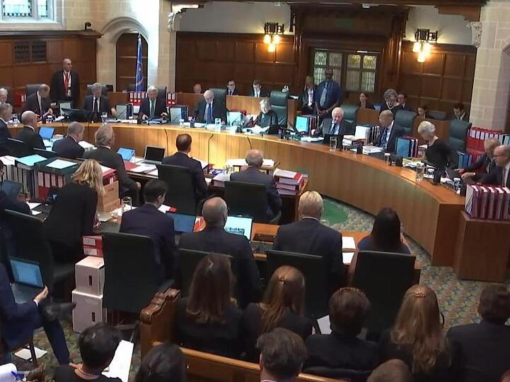 Richter im Supreme Court in London.
