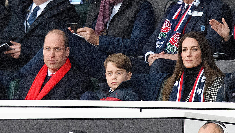 Für Prinz George war der Stadion-Ausflug zwischenzeitlich auch langweilig