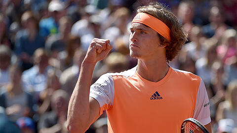 Siegerfaust: Am Sonntag geht's für Alexander Zverev im Finale gegen den Argentinier Guido Pella.