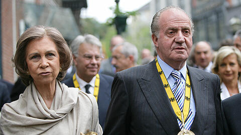 Der ehemalige spanische König Juan Carlos und Königin Sofia