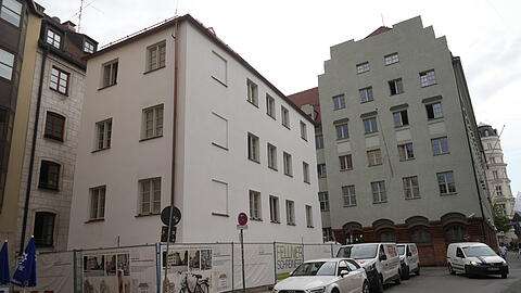 Das Haus in der Ledererstraße von Außen