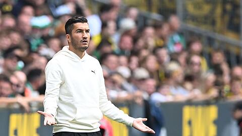 Nicht zufrieden mit seinem BVB: Dortmunds neuer Trainer Nuri Sahin.