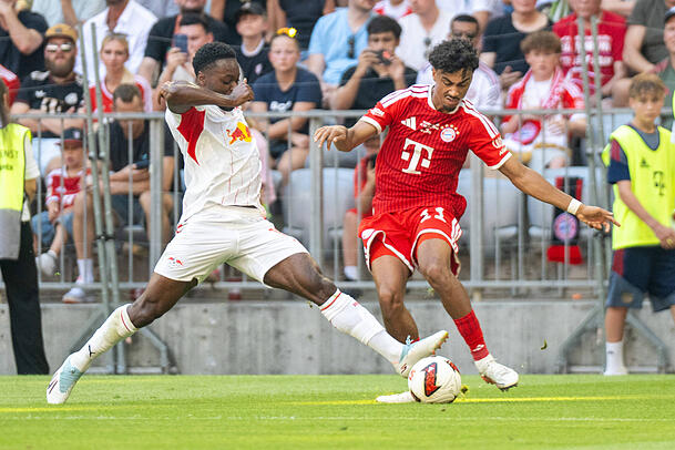 Traf für den FC Bayern zum 2:1: Nathaniel Brown. Traf für den FC Bayern zum 2:1: Nathaniel Brown.