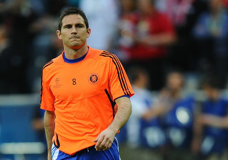 Frank Lampard vor dem Spiel.