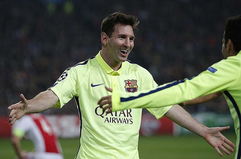Lionel Messi hat Barcelona ins Halbfinale geschossen - und auch gleich einen Torrekord eingestellt.