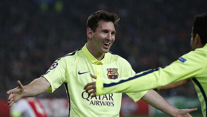 Lionel Messi hat Barcelona ins Halbfinale geschossen - und auch gleich einen Torrekord eingestellt. Lionel Messi hat Barcelona ins Halbfinale geschossen - und auch gleich einen Torrekord eingestellt.