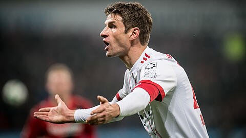 Voll dabei: Bayern-Profi Thomas Müller.