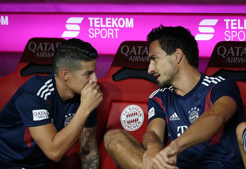 James Rodriguez und Mats Hummels werden in den nächsten Wochen in die Startelf drängen.