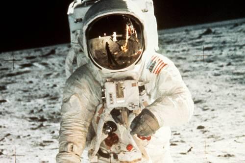 Der zweite Mann auf dem Mond: Edwin "Buzz" Aldrin.