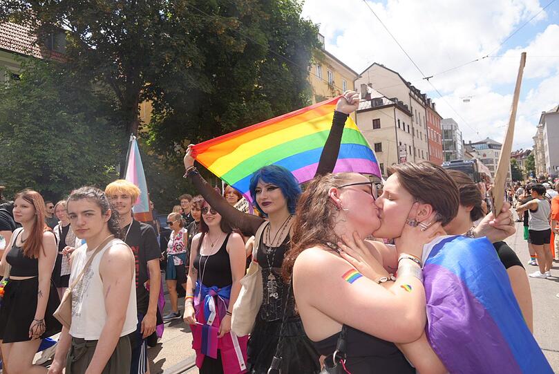 Viel Liebe beim CSD.
