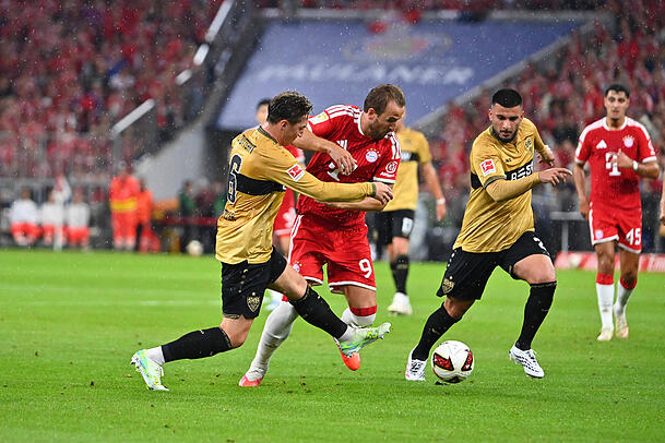 Lie&szlig; sich gegen den VfB Stuttgart immer wieder fallen: Harry Kane.