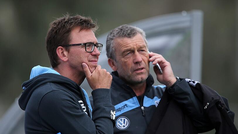 Florian Hinterberger (rechts) über das Spiel gegen Paderborn. Florian Hinterberger (rechts) über das Spiel gegen Paderborn.