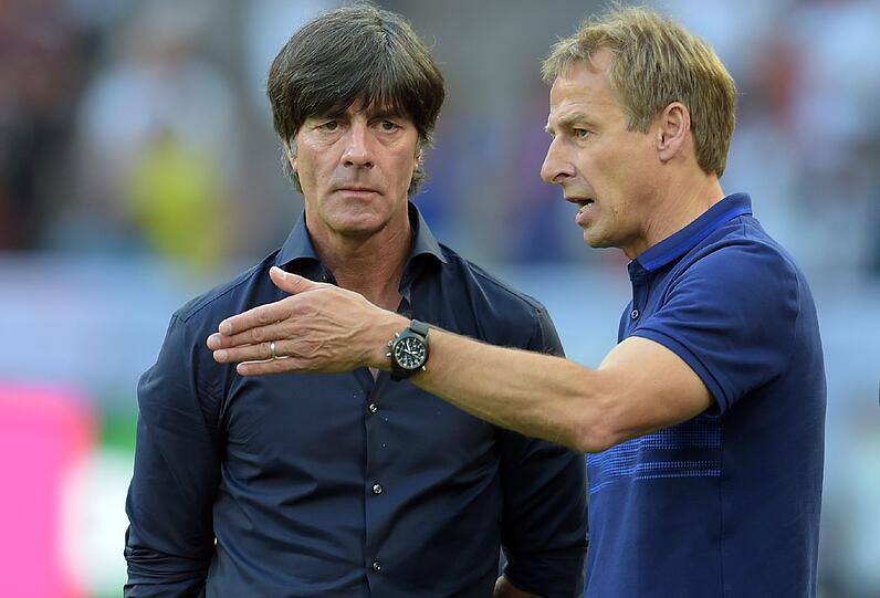 Joachim Löw und Jürgen Klinsmann verstehen sich bestens - auch wenn sie Konkurrenten sind.