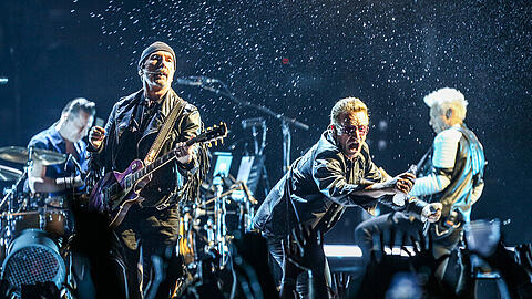 U2 geben auf ihren Konzerten alles