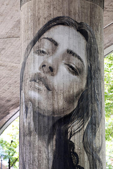 Sehenswerte Schönheit: Kunst auf Beton!