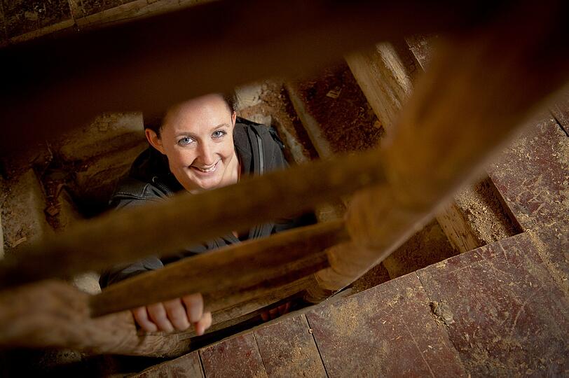 Katja Engert, die Glockensachverständige des Bistums Würzburg