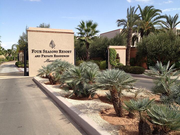 Das "Four Seasons Resort" in Marrakesch. Hier wird der FC Bayern wohnen, sollte er das Finale erreichen.