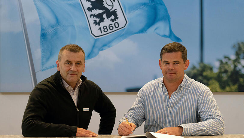 1860-Gesch&auml;ftsf&uuml;hrer mit seinem Nachfolger als NLZ-Chef, Steffen Winter.