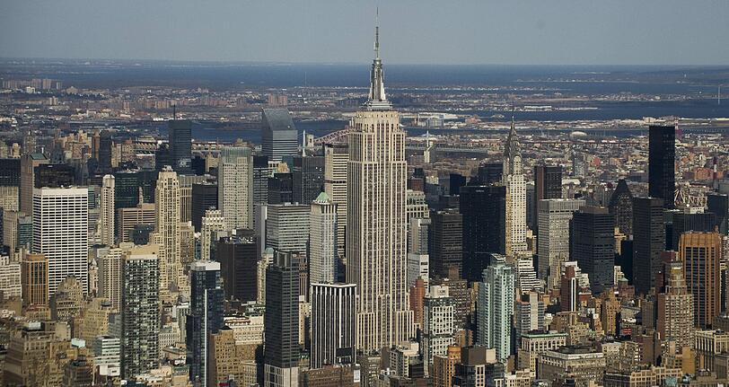 Das Empire State Building prägt das New Yorker Stadtbild wie kaum ein anderes Gebäude. Spektakuläre Luftaufnahmen aus New York City - die Bilder zum Durchklicken!