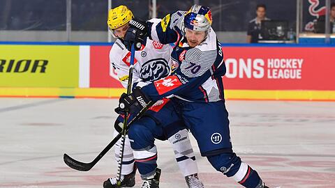 Hart umkämpft, hart erkämpft: Der EHC Red Bull München um Maximilian Daubner setzt sich mit 3:0 gegen Ambri-Piotta durch.