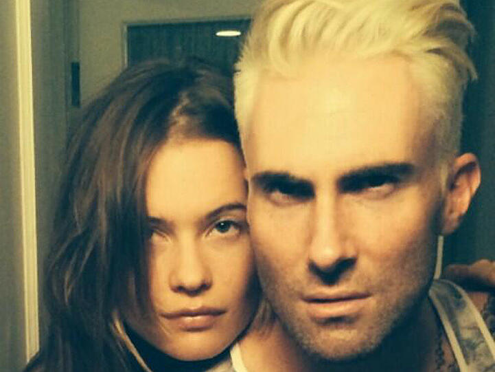 Stein des Anstoßes: Adam Levine und seine wasserstoffblonden Haare