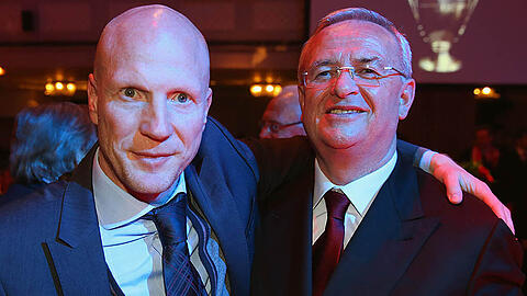 Der FC Bayern ist eine große Familie: Sportvorstand Matthias Sammer und Martin Winterkorn, Mitglied des Aufsichtsrats (rechts).