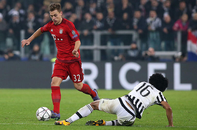 Aufstieg in die Königsklasse: Letzte Saison kickte Kimmich (l.) noch in Liga zwei &ndash; und nun in der Champions League gegen Juve.