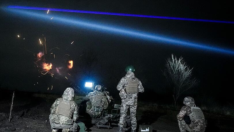 Ein ukrainischer mobiler Drohnen-Abwehrtrupp beim Training östlich der Hafenstadt Odessa. (Archivbild)