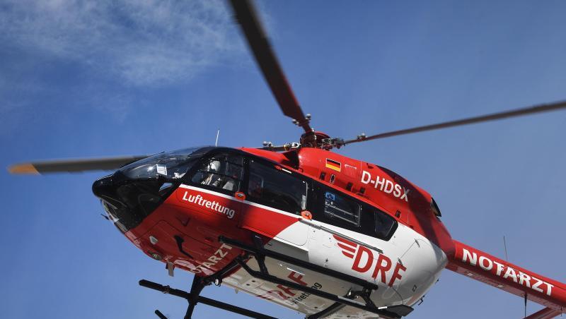 Ein Rettungshubschrauber im Einsatz.