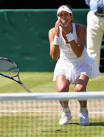 Mit den besten Grüßen an Arantxa Sanchez-Vicario: Garbine Muguruza.