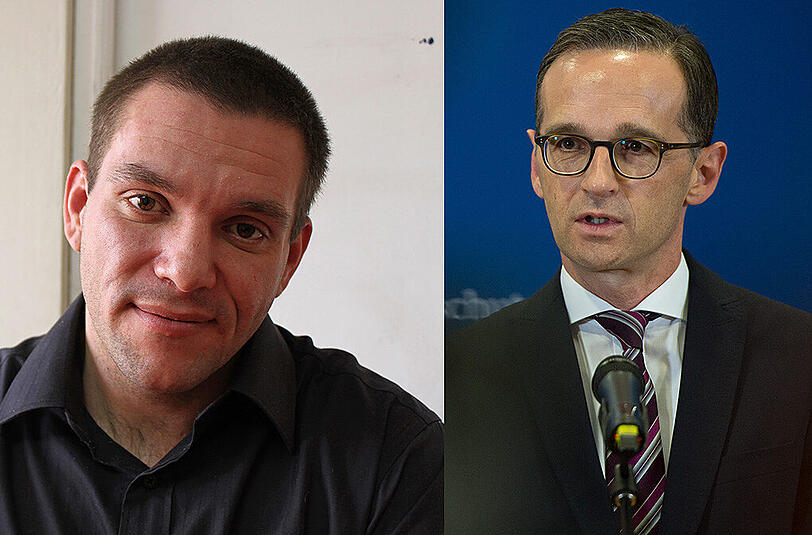 Der 35-jährige Berliner Marcel Witte (links) sitzt wegen des geplanten Schmuggels von 167 Kilogramm Kokain seit 2003 in Lima Haft - bestreitet aber seine Schuld. Justizminister Heiko Maas (rechts) versucht eine Lösung zu finden.