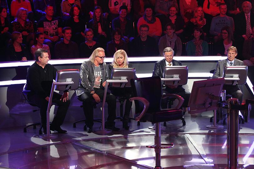 Die Kandidaten: Waldemar Hartmann, Robert und Carmen Geiss, Wolfgang Bosbach und Christoph Daum.