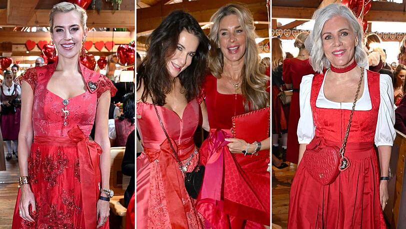 Allesamt in Rot - und teilweise sogar im Partnerlook: Die Promi-Damen haben die "Red Ladies Wiesn" gefeiert. Allesamt in Rot - und teilweise sogar im Partnerlook: Die Promi-Damen haben die "Red Ladies Wiesn" gefeiert.