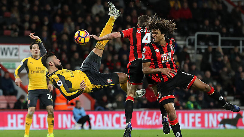 Olivier Giroud war der Mann des Spiels für den FC Arsenal.