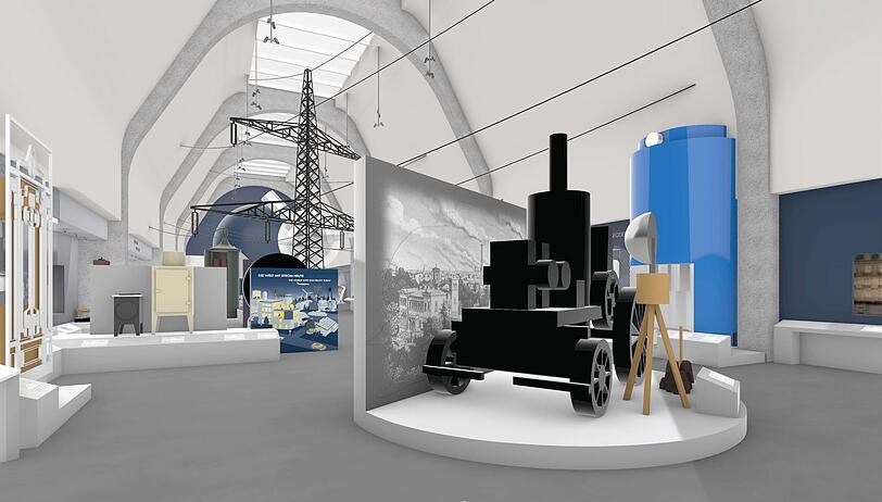 Auch ein ausrangierter Mast der Stadtwerke soll in die neue Ausstellung ziehen: zur Veranschaulichung der Stromerzeugung.
